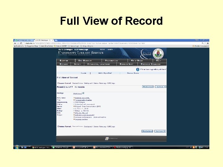 Full View of Record 