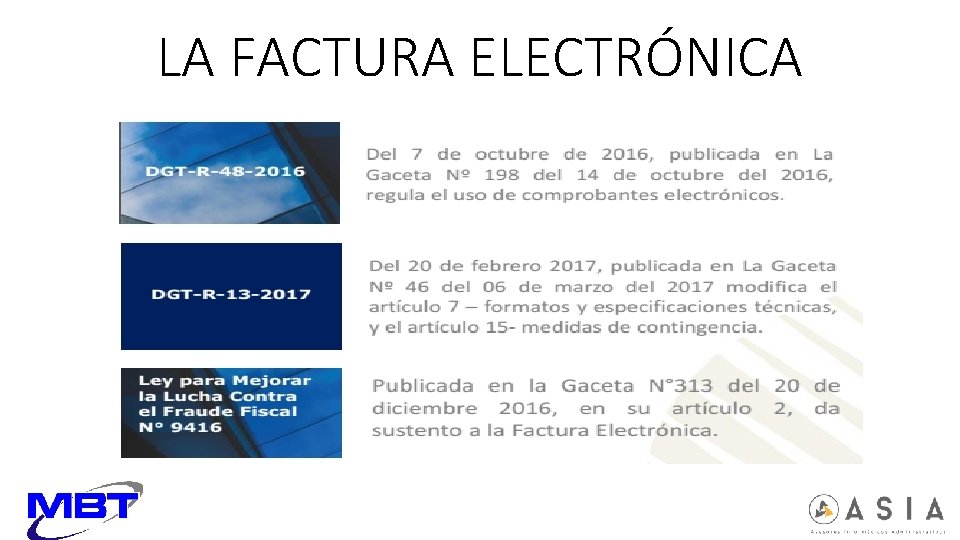 LA FACTURA ELECTRÓNICA 