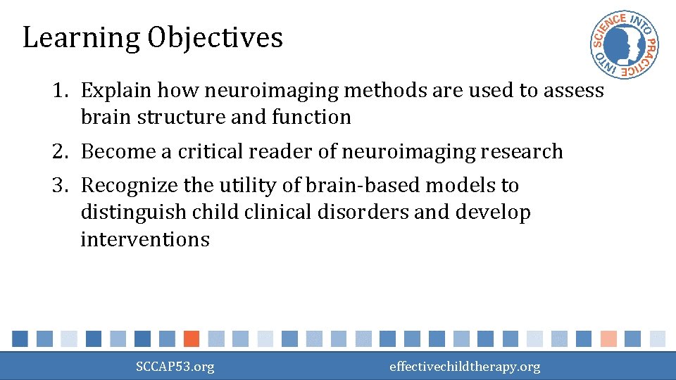 Learning Objectives 1. Explain how neuroimaging methods are used to assess brain structure and