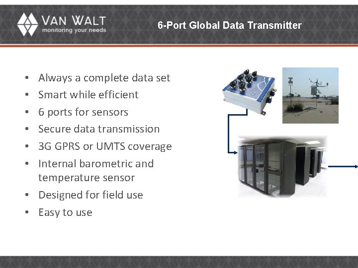 6 -Port Global Data Transmitter Always a complete data set Smart while efficient 6