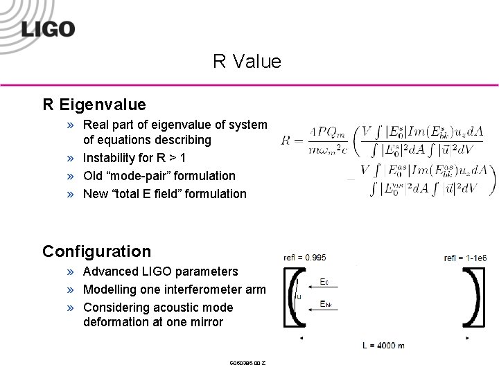 R Value R Eigenvalue » Real part of eigenvalue of system of equations describing