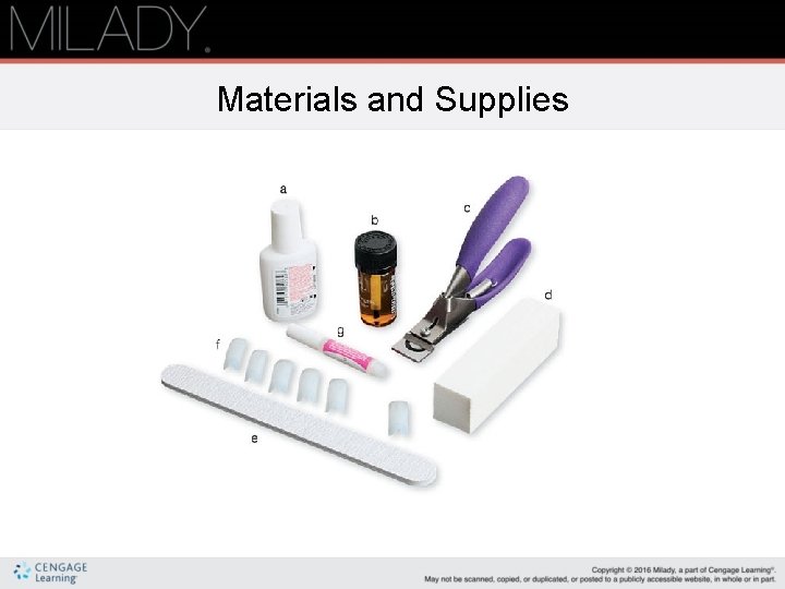 Materials and Supplies 