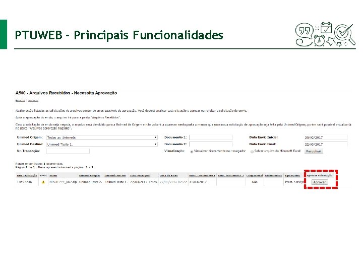 PTUWEB - Principais Funcionalidades 