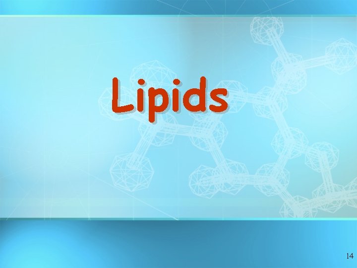 Lipids 14 