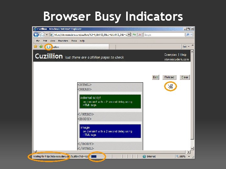 Browser Busy Indicators 