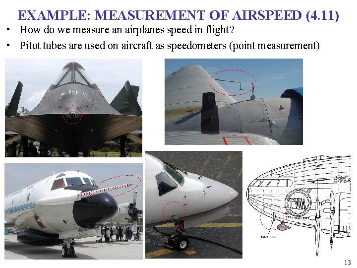 EXAMPLE: MEASUREMENT OF AIRSPEED (4. 11) • How do we measure an airplanes speed EXAMPLE: MEASUREMENT OF AIRSPEED (4. 11) • How do we measure an airplanes speed