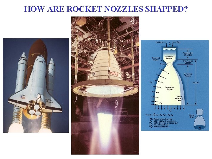 HOW ARE ROCKET NOZZLES SHAPPED? HOW ARE ROCKET NOZZLES SHAPPED?