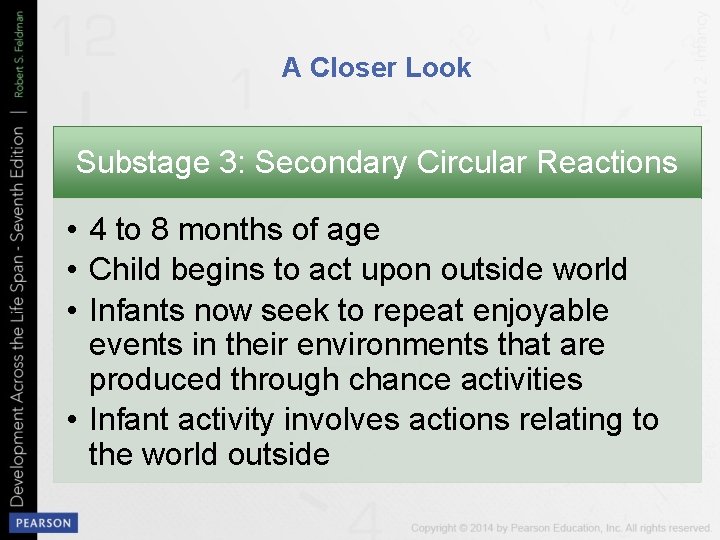 A Closer Look Substage 3: Secondary Circular Reactions • 4 to 8 months of