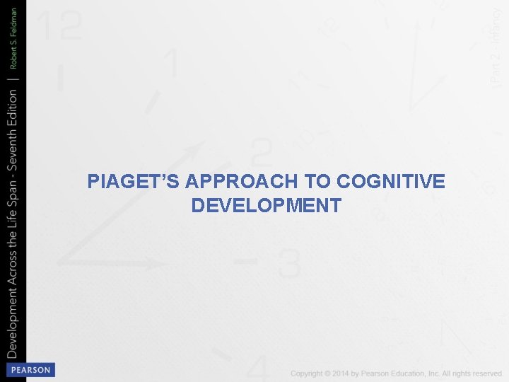 PIAGET’S APPROACH TO COGNITIVE DEVELOPMENT 