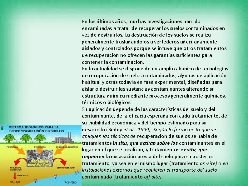 En los últimos años, muchas investigaciones han ido encaminadas a tratar de recuperar los