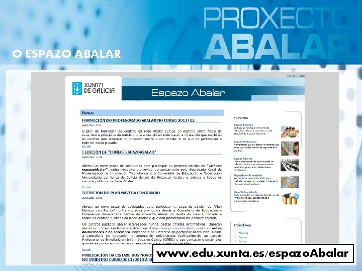 O ESPAZO ABALAR www. edu. xunta. es/espazo. Abalar 