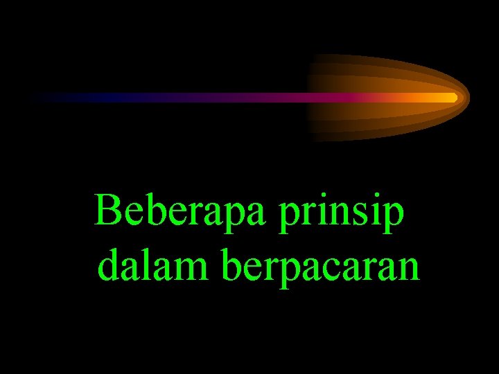 Beberapa prinsip dalam berpacaran 