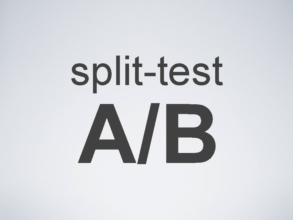 split-test A/B 