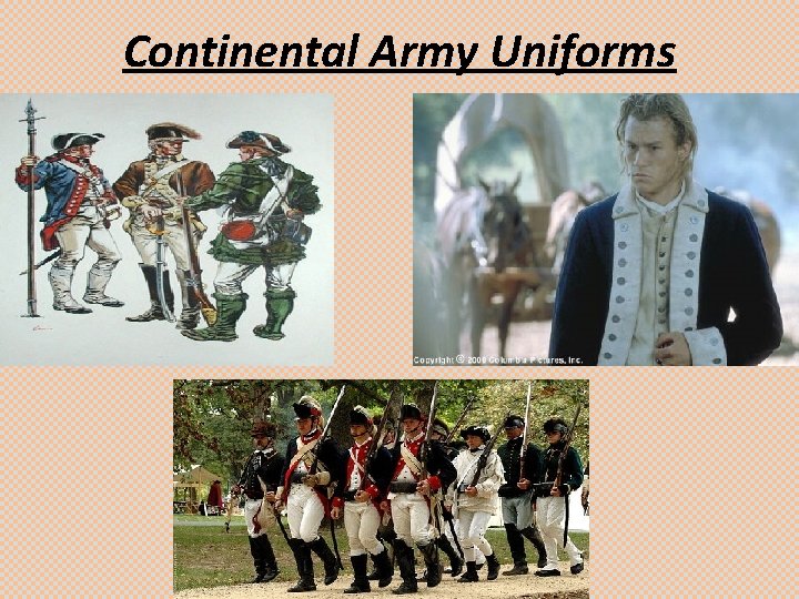 Continental Army Uniforms 