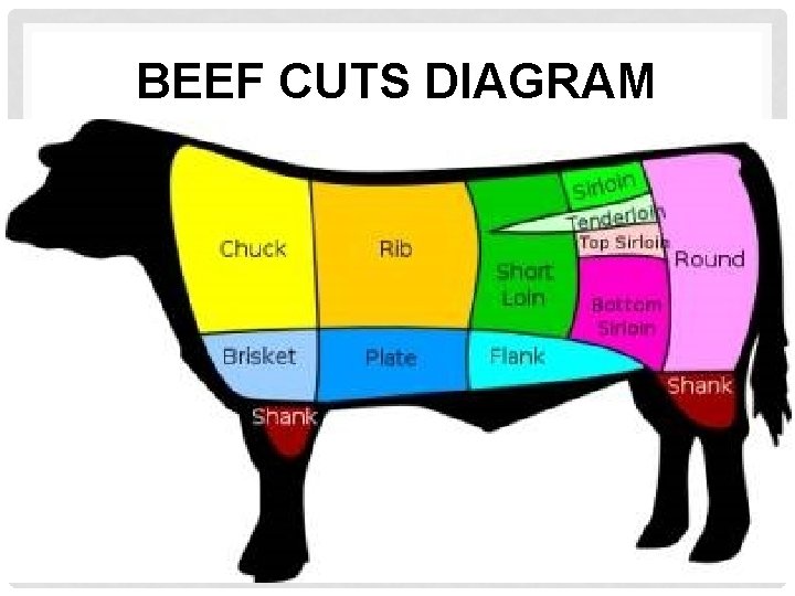 BEEF CUTS DIAGRAM 