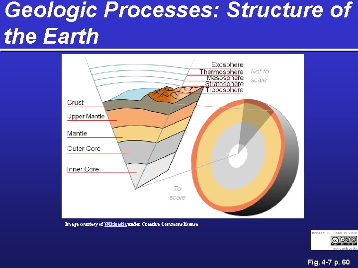 Geologic Processes: Structure of the Earth Image courtesy of Wikipedia under Creative Commons license