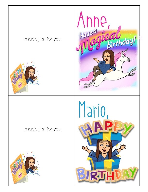 Anne, made just for you Mario, made just for you 