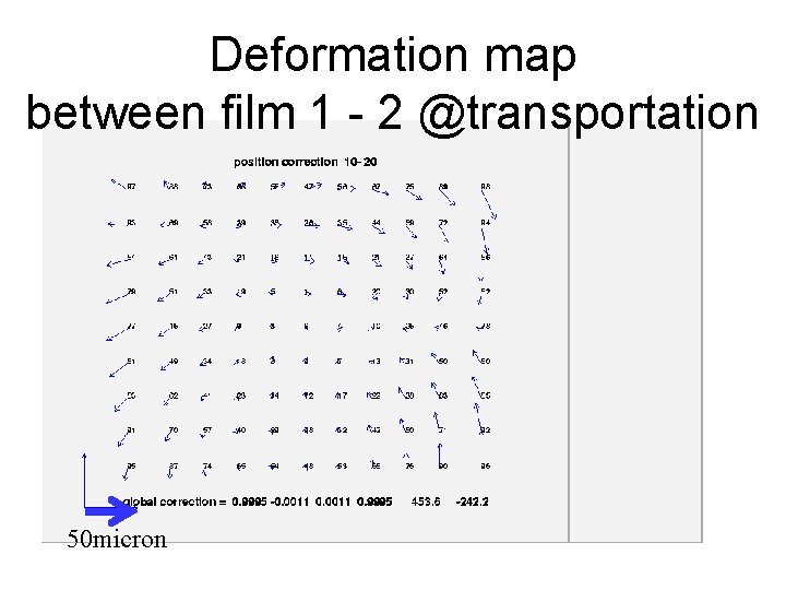 Deformation map between film 1 - 2 @transportation 50 micron 