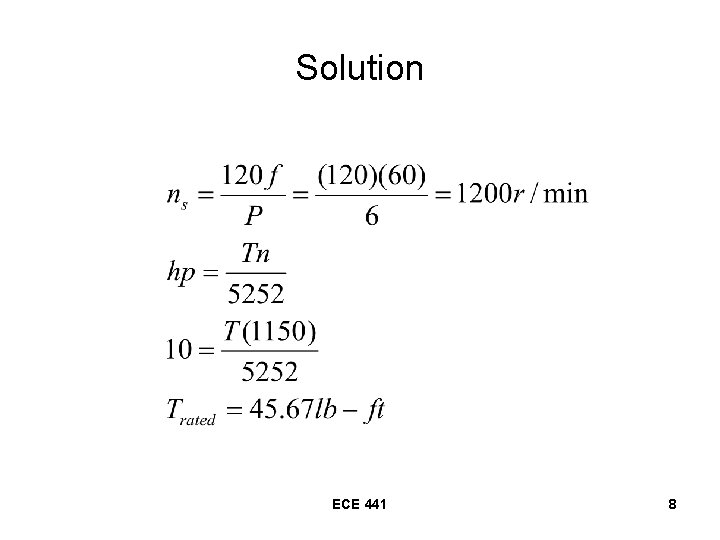Solution ECE 441 8 