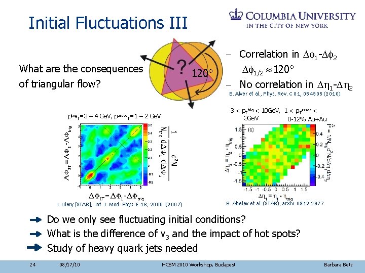 Initial Fluctuations III - Correlation in Df 1 -Df 2 What are the consequences