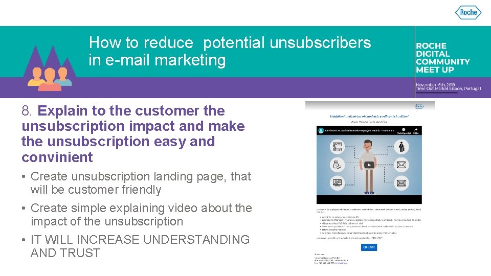 How to reduce potential unsubscribers in e-mail marketing 8. Explain to the customer the