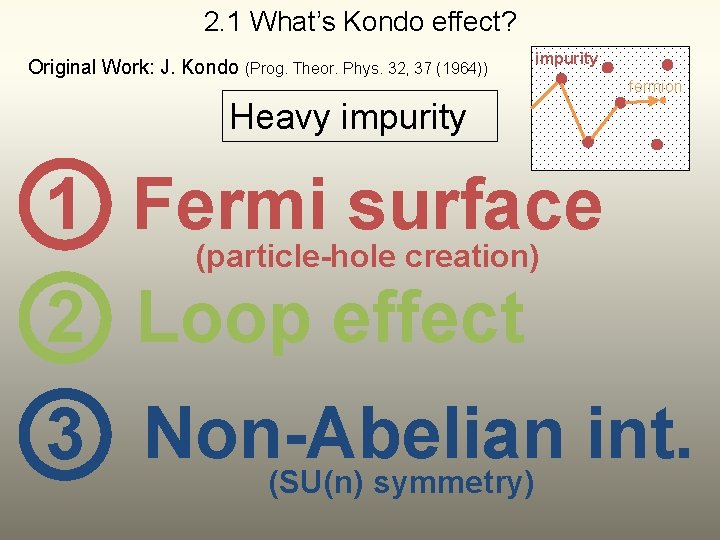 2. 1 What’s Kondo effect? Original Work: J. Kondo (Prog. Theor. Phys. 32, 37