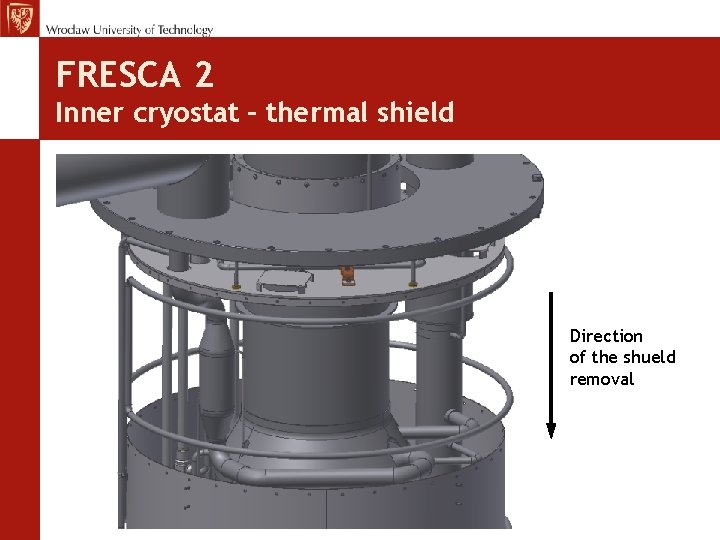 FRESCA 2 Inner cryostat – thermal shield Direction of the shueld removal 