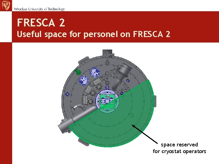 FRESCA 2 Useful space for personel on FRESCA 2 space reserved for cryostat operators