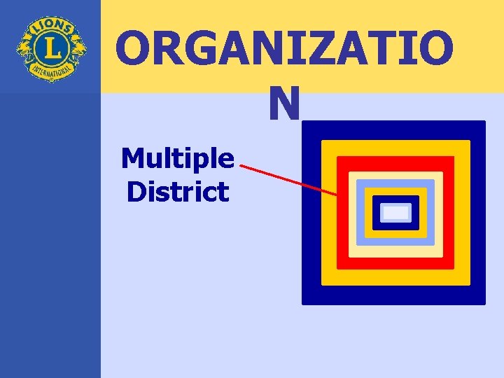 ORGANIZATIO N Multiple District 