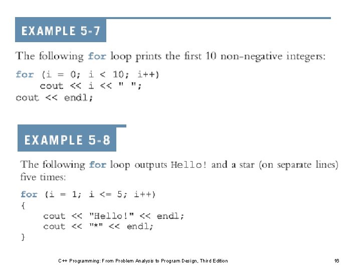 C++ Programming: From Problem Analysis to Program Design, Third Edition 16 