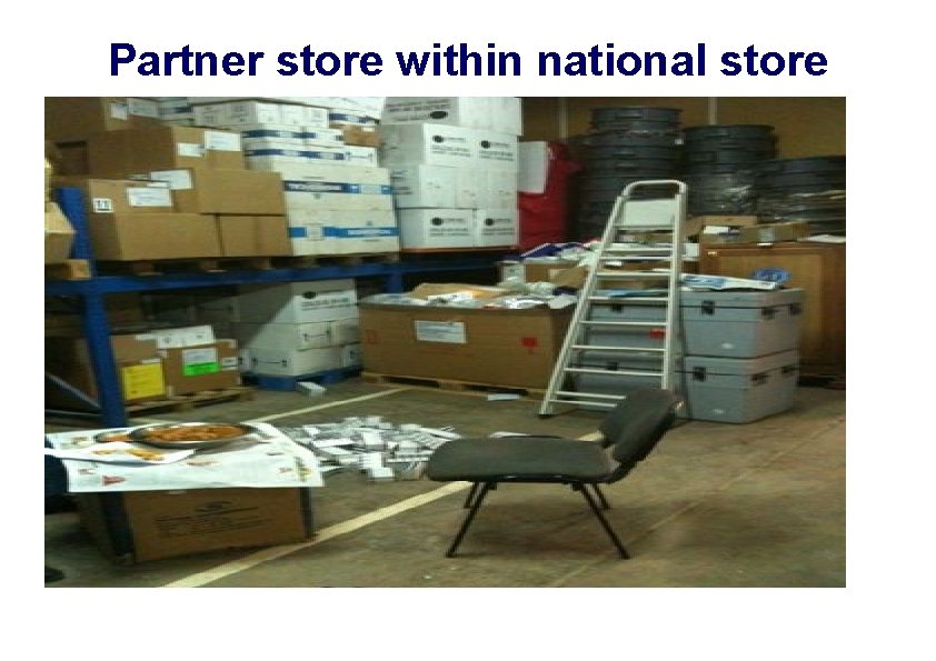 Partner store within national store 