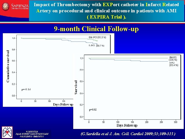 Impact of Thrombectomy with EXPort catheter in Infarct Related Artery on procedural and clinical