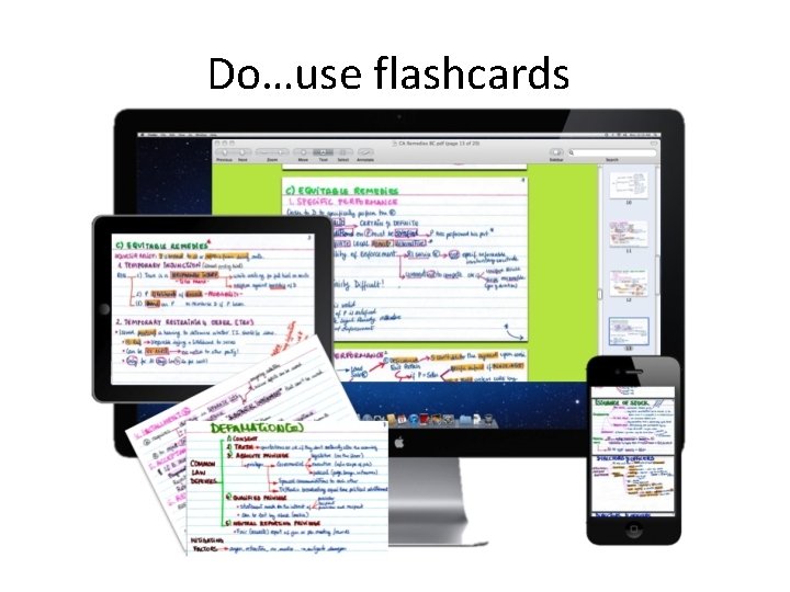 Do…use flashcards 