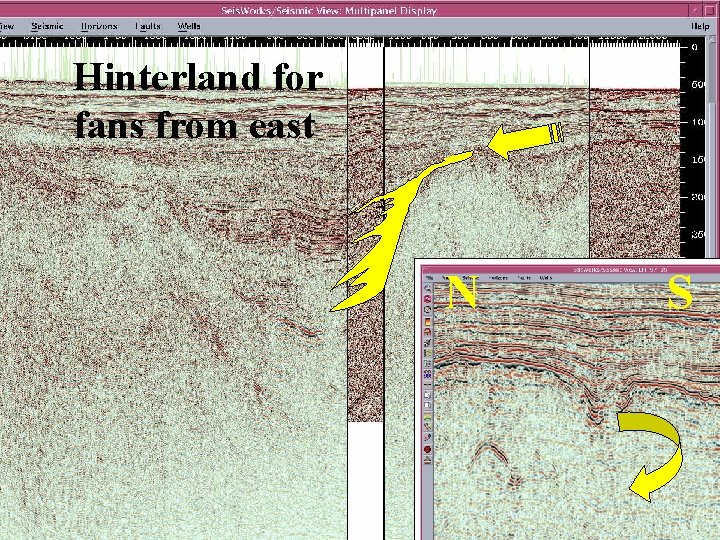 Hinterland for fans from east N © NERC All rights reserved S 