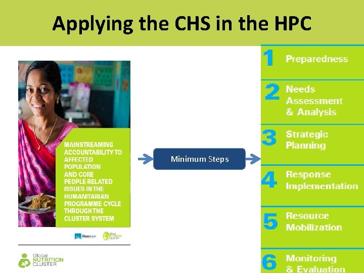 Applying the CHS in the HPC Minimum Steps 