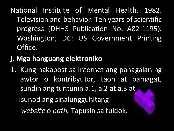 National Institute of Mental Health. 1982. Television and behavior: Ten years of scientific progress