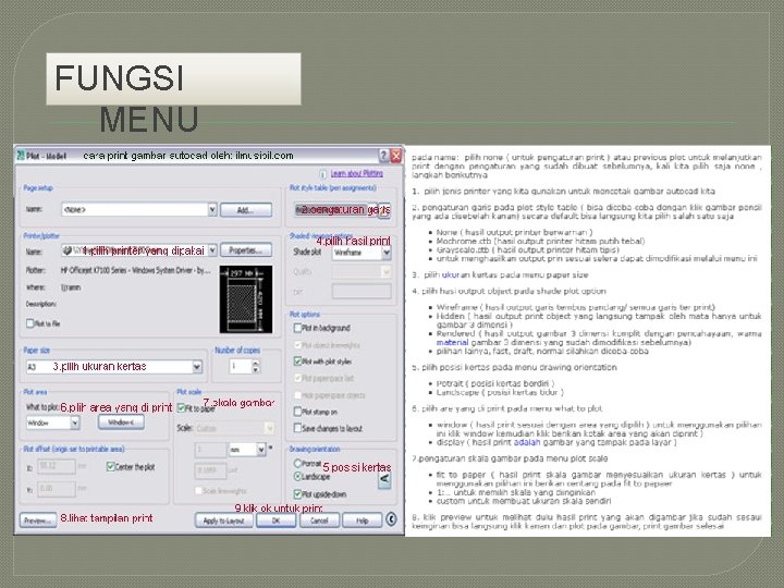 FUNGSI MENU 