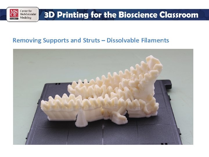 Removing Supports and Struts – Dissolvable Filaments 