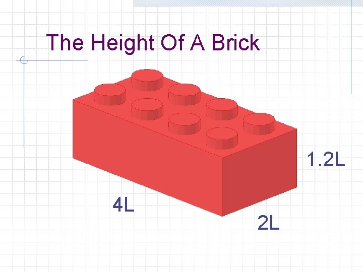 The Height Of A Brick 1. 2 L 4 L 2 L 