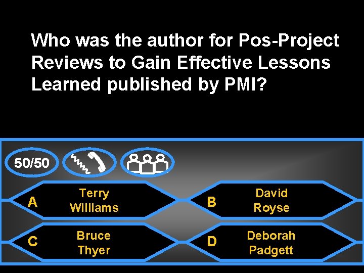 Who was the author for Pos-Project Reviews to Gain Effective Lessons Learned published by