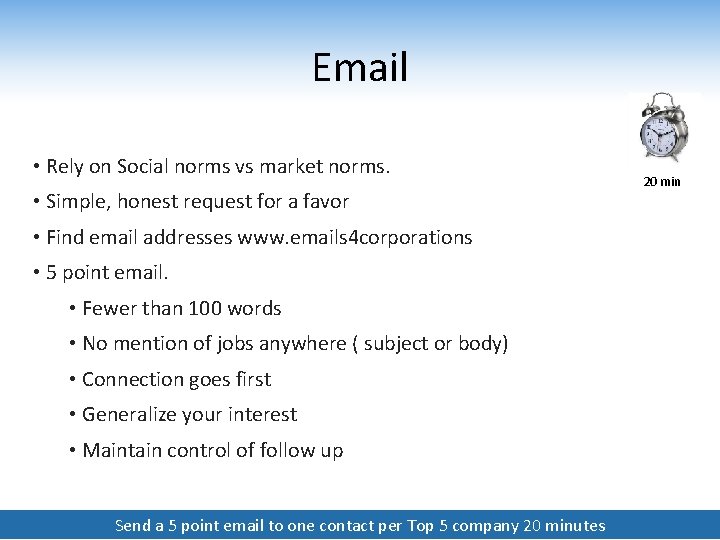 Email • Rely on Social norms vs market norms. • Simple, honest request for