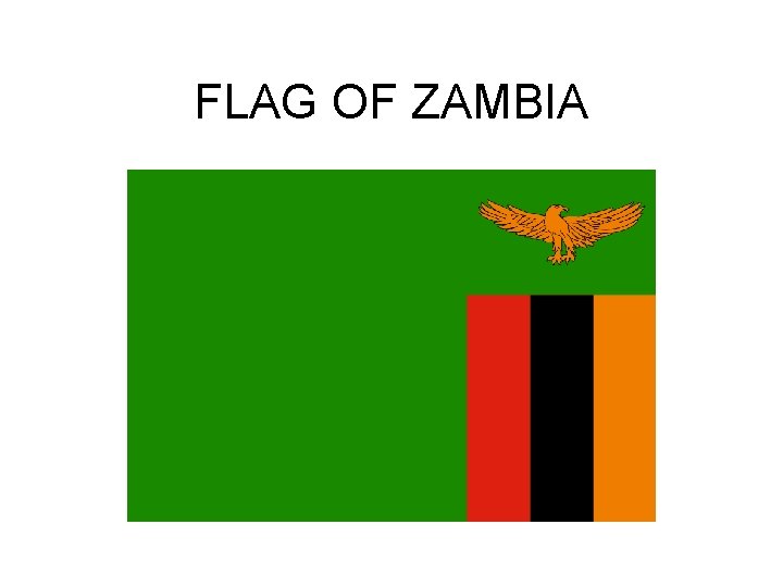 FLAG OF ZAMBIA 