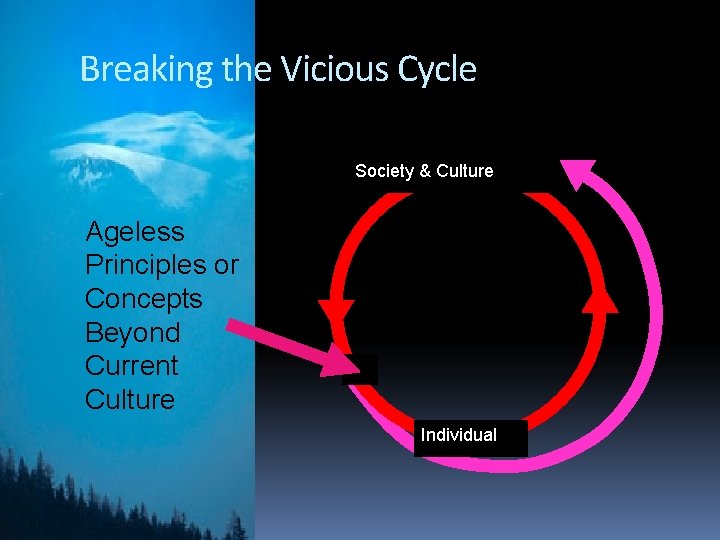 Breaking the Vicious Cycle Society & Culture Ageless Principles or Concepts Beyond Current Culture