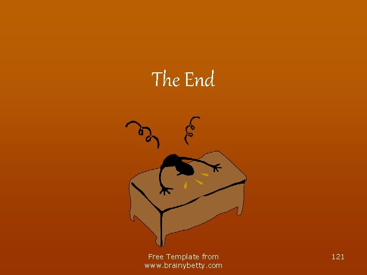 The End Free Template from www. brainybetty. com 121 
