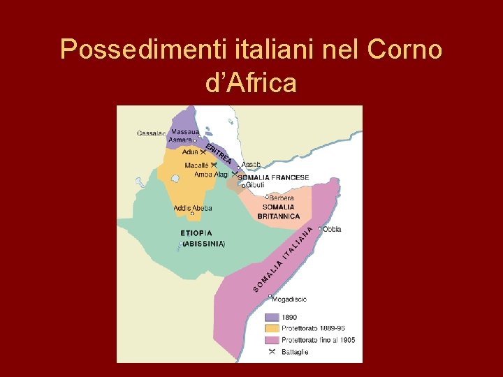 Possedimenti italiani nel Corno d’Africa 