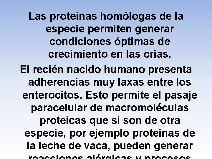 Las proteínas homólogas de la especie permiten generar condiciones óptimas de crecimiento en las