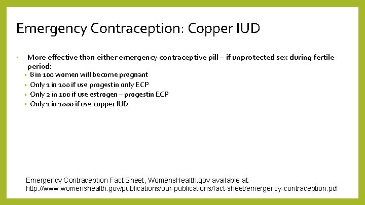 Emergency Contraception: Copper IUD More effective than either emergency contraceptive pill – if unprotected