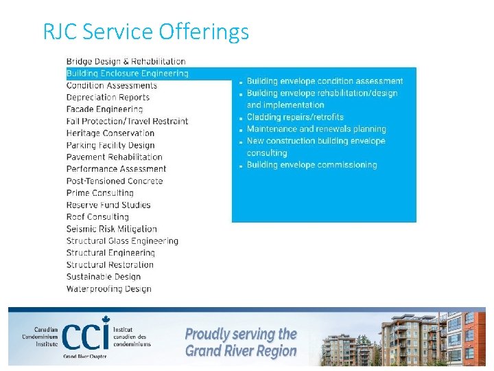 RJC Service Offerings 