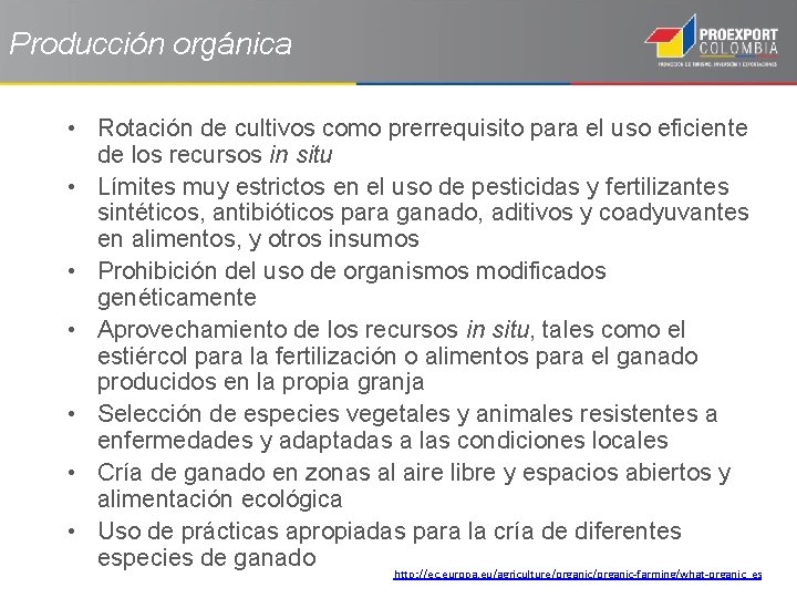 Producción orgánica • Rotación de cultivos como prerrequisito para el uso eficiente de los