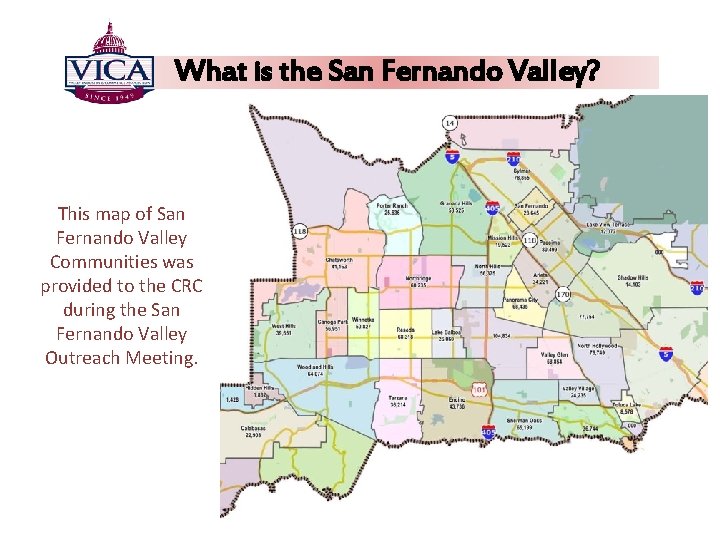 What is the San Fernando Valley? This map of San Fernando Valley Communities was